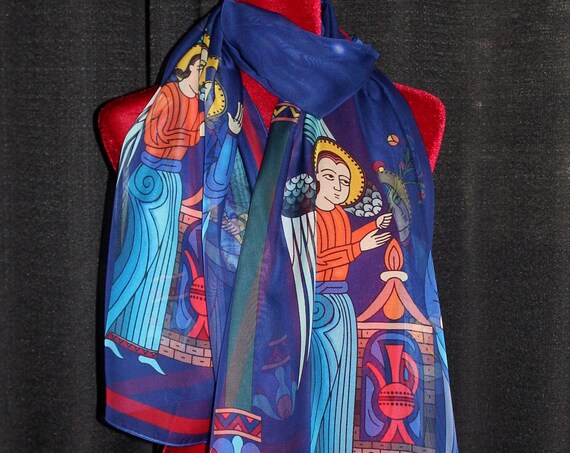 70-22 in Armenian medieval miniature scarf
