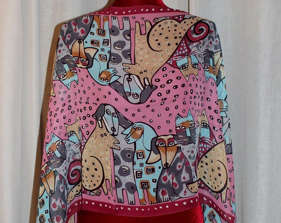 Pet long chiffon scarf 65-19 in