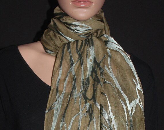 72-21 in Hand dyed burn out silk scarf Spring Summer Fall shawl prom dress cover