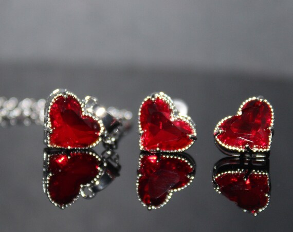 Heart jewelry set