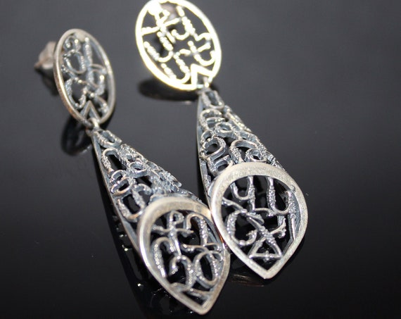 Armenian alphabet earrings