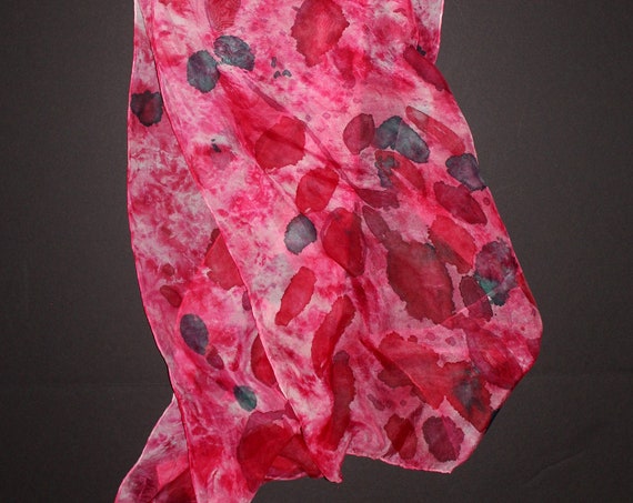 70-17 in Hand dyed silk chiffon scarf