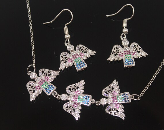 Winged Angel jewelry set
