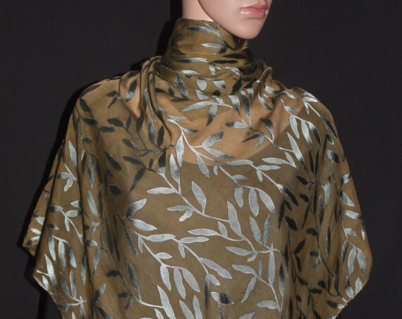 35-35 in hand dyed silk scarf 2 day free shipping