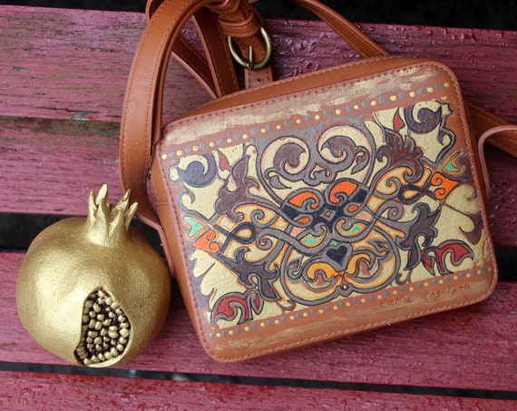 Hand Painted Shoulder bag Ready to ship