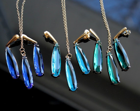 High quality glass jewelry set