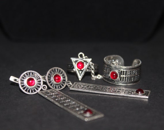 Hand made sterling silver jewelry set Made in Armenia