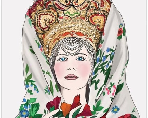 Russian poster Wall art Russian Woman