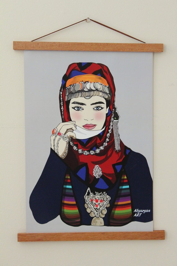 Armenian poster Wall art Armenian Woman in Taraz