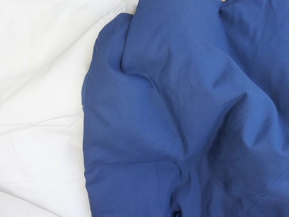 60" width 100% Cotton WHITE BLUE Thin Fabrics Textile for DIY Handwork Dress Skirt Lining Curtains Tissue