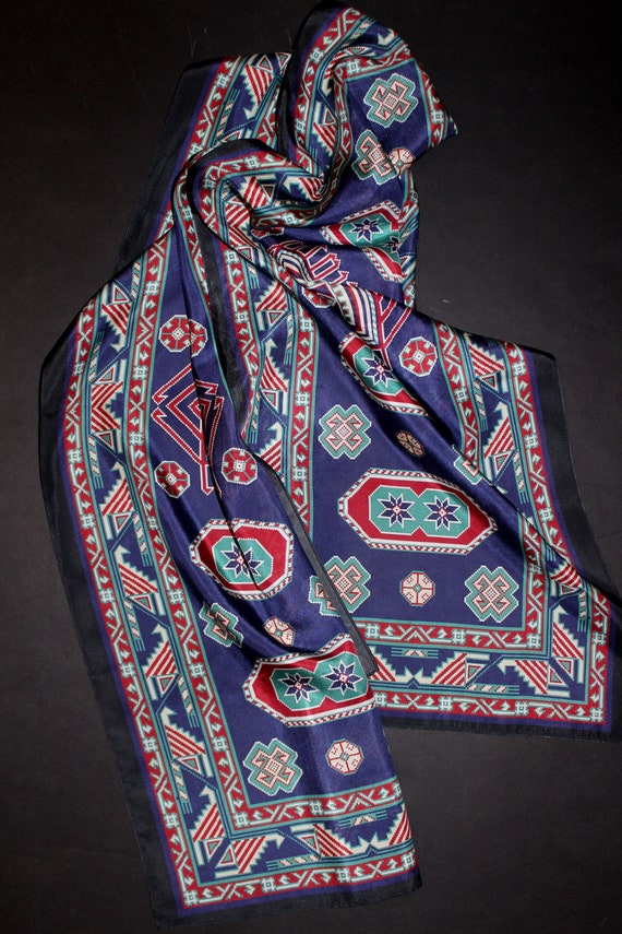 High quality silk feeling chiffon Armenian scarves
