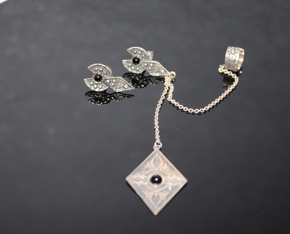 Armenian sterling silver drop earrings