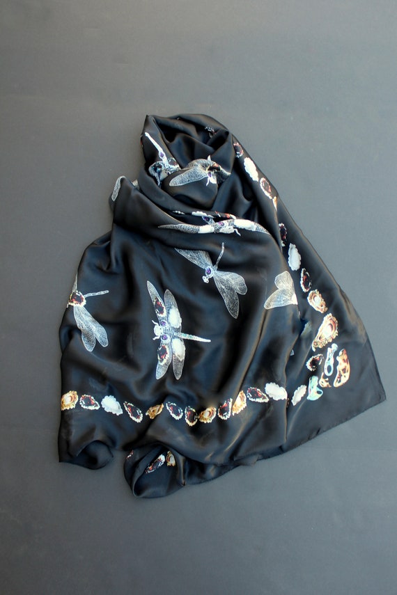72-34 in Dragonfly scarf