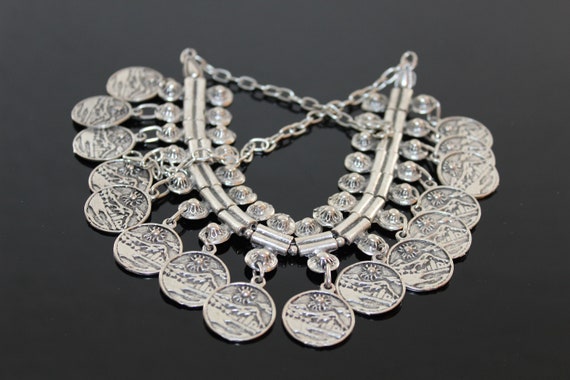 Armenian traditional  necklace silver plated stainless steel