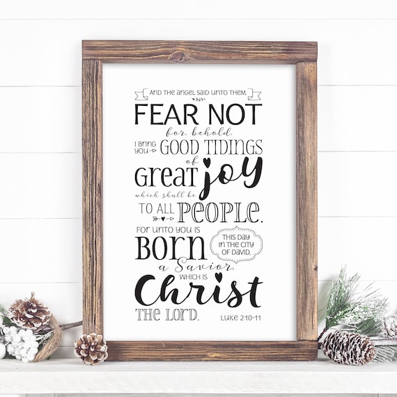 INSTANT Download Printable Jpeg Christmas Bible Verse | Etsy