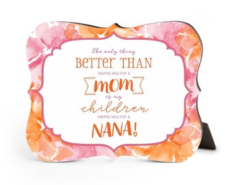 Mother's Day NANA Quote - INSTANT Download - printable jpeg, rose type, Landscape 10x8, great mother's day gift for Nana!