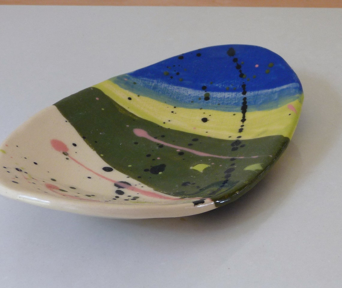 Studio Pottery Ceramic Candy Dish One of a Kind Hand Made Etsy