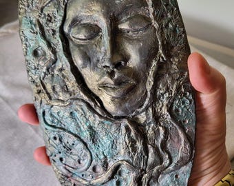 Awareness III — Biophilic Relief Study in Clay and Plaster