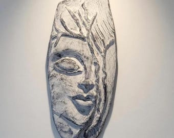 Awareness I — Biophilic Relief Study in Clay and Plaster