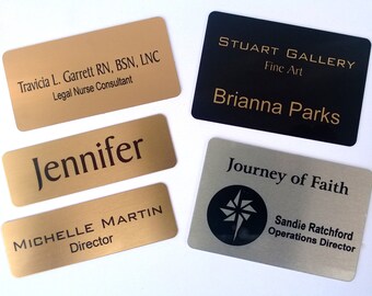 name magnetic tags gold personalized silver names metal colored