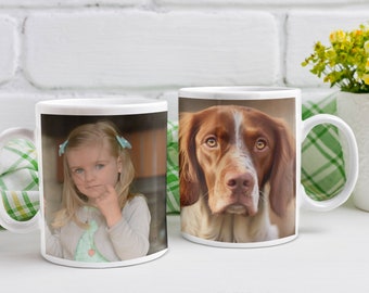 Personalized Ceramic Mugs with Your Photo. 11 Oz.