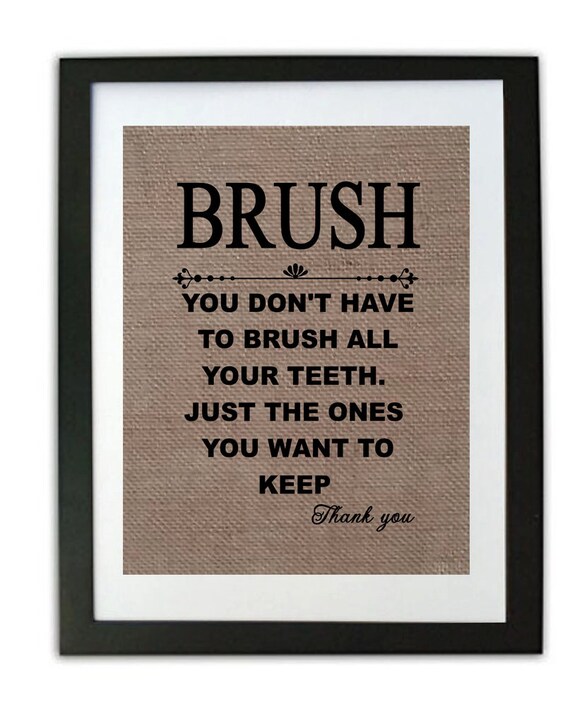 Bathroom Rules Burlap Print Bathroom Art Rustic Home Decor Etsy