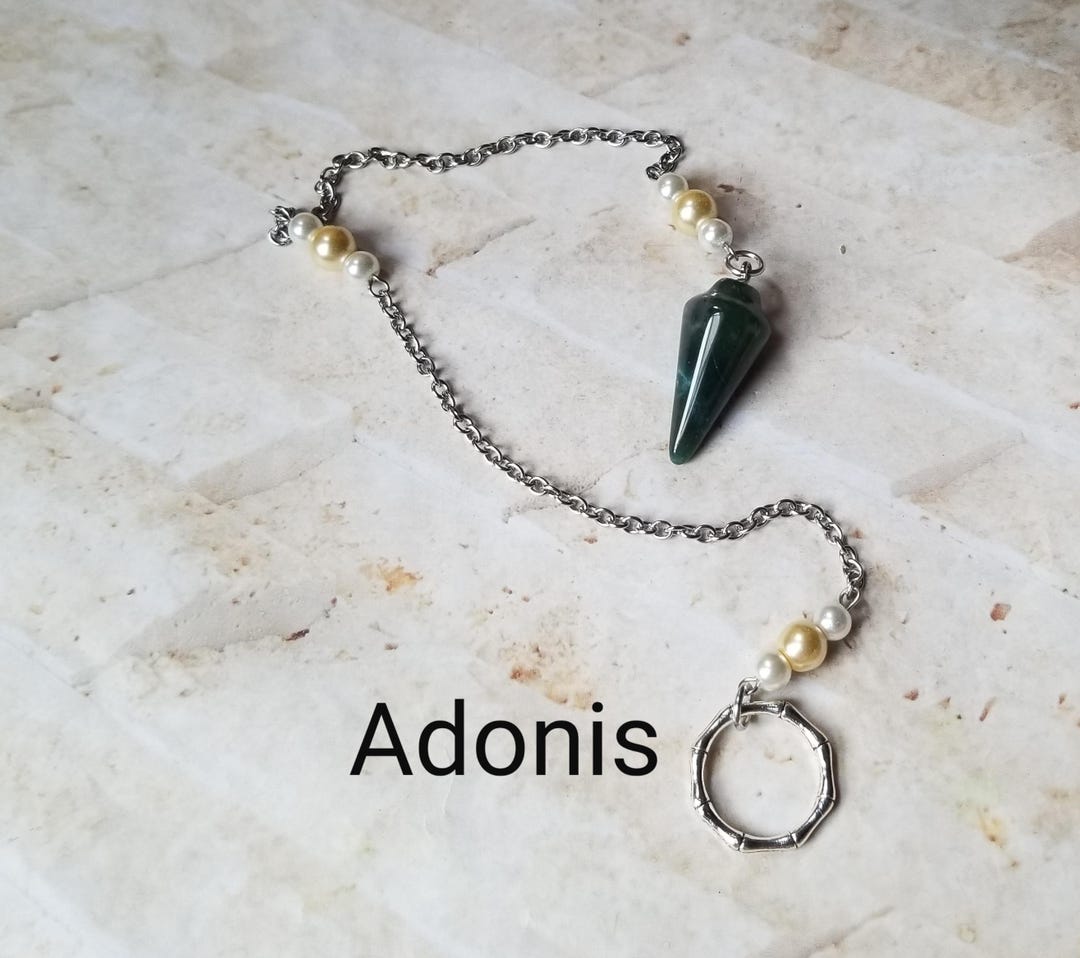 Adonis Pendulum, God Pendulums, Divination, Dowsing Pendulum, Beaded ...
