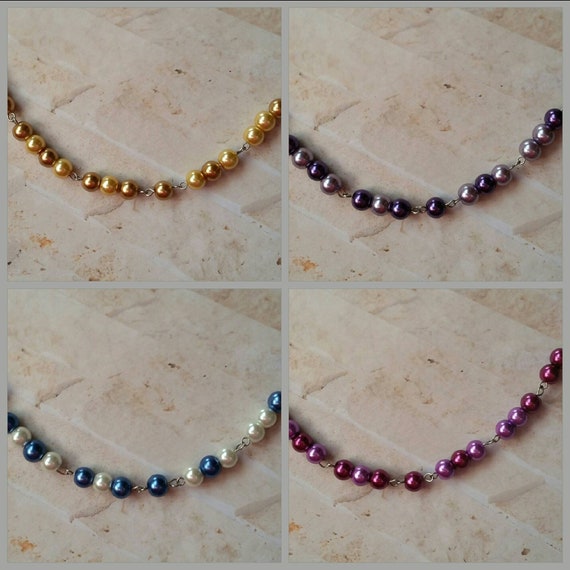 F... TRUMP necklace, Screw Trump Morse code necklace, Morse code necklace, silver tone, stainless steel, glass pearls, Anti-Trump jewelry