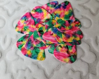 Destash guitar picks, multicolor guitar picks, guitar plectrums, generic guitar picks, guitar pick destash, confetti, x 20, 50, or 100