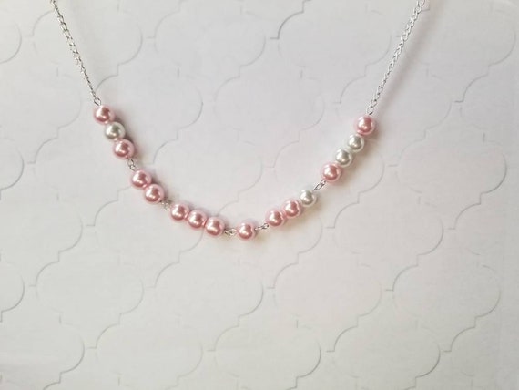 RISE UP necklace, Rise up Morse code necklace, Morse code necklace, silver tone, glass pearls, Anti-Trump jewelry, protest jewelry