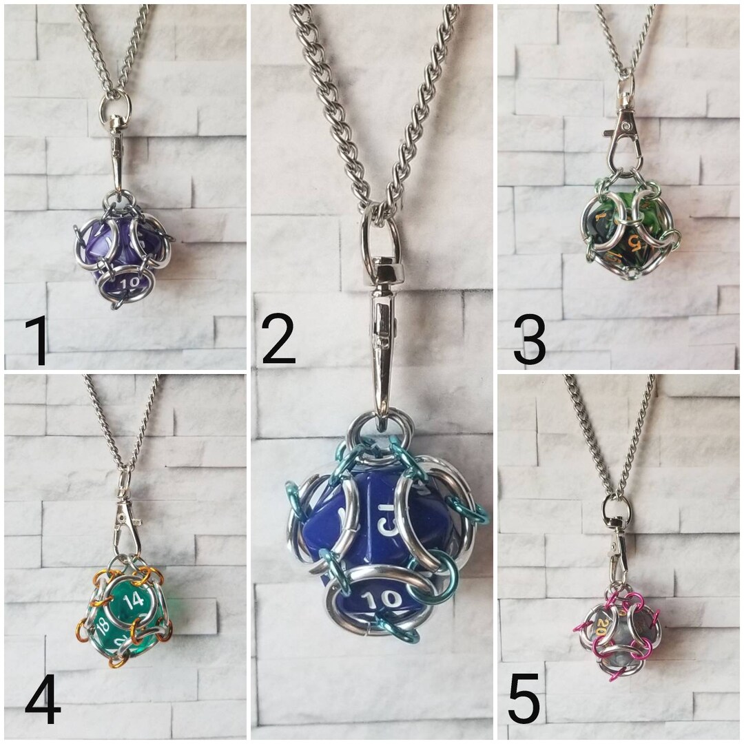 Collana Uomo Con Dadi Portafortuna - Ciondolo Casino, Stile Hip Hop, Regalo Originale - Foto 4