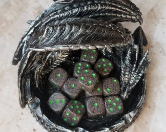 Individual Chessex Earth d6 die, extra 16mm d6 dnd dice, ornate polyhedral gaming dice, DnD dice, RPG dice, spare dice, spare d6 dice,