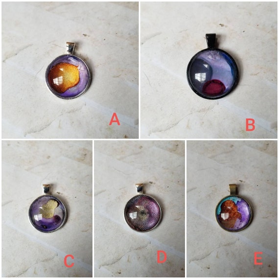 Alcohol ink art jewelry, alcohol ink pendant, alcohol ink on glass, original art jewelry, alcohol ink pendant, alcohol ink necklace