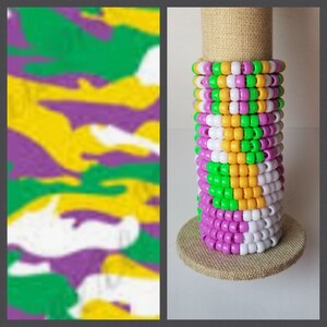 Camo Psychedelic Kandi bracelets, mixed bead bracelets, friendship bracelets,  bracelets, fashion bracelets, Camo friendship bracelets