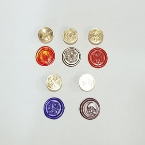 Selos de cera pré-fabricados, selos de cera com tema de dados D20, selos de cera feitos à mão, aprovados pelo correio, dezenas de cores, ponto de cola adesiva incluído, poliédrico