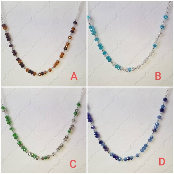 NOT MY PRESIDENT necklace, Not my president Morse code necklace, Morse code necklace, silver tone, Czech faceted glass beads, choice of four