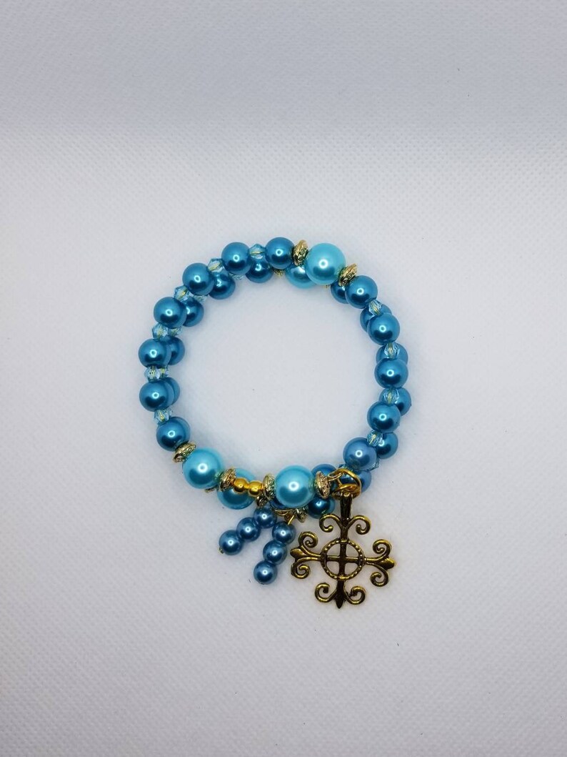 Anglican Prayer Bead Bracelet Memory Wire Bracelet Beaded Etsy