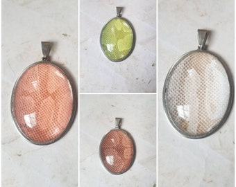 Snake shed jewelry, snake shed pendant, snakeskin necklace, cruelty free snake shed jewelry, snake shed behind glass, gift for snake lover