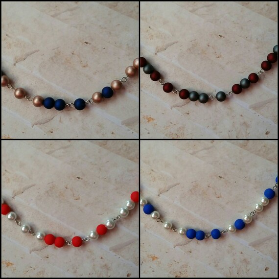 SCREW TRUMP necklace, Screw Trump Morse code necklace, Morse code necklace, silver tone, stainless steel, glass beads, Anti-Trump jewelry