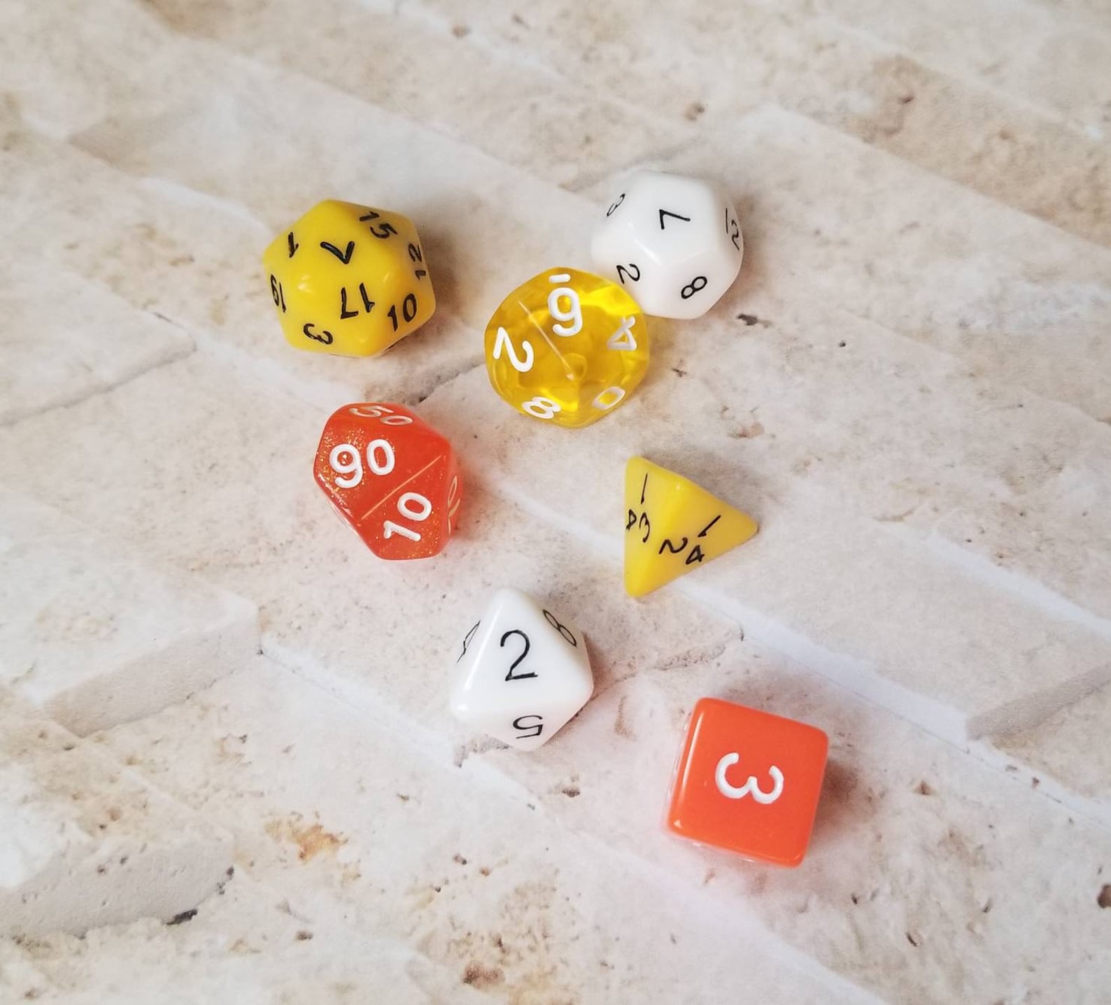 Candy Corn inspired 16mm dice sets dnd dice sets themed hand Etsy