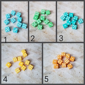 Individual Extra 16mm d6 dnd die, extra polyhedral gaming dice, DnD dice, RPG dice, D and D dice, spare dice, spare d6 dice, square edge,