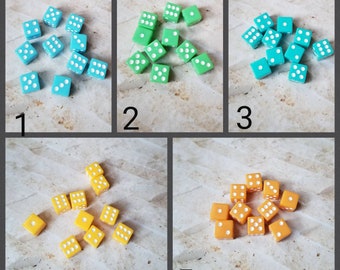 Individual Extra 16mm d6 dnd die, extra polyhedral gaming dice, DnD dice, RPG dice, D and D dice, spare dice, spare d6 dice, square edge,