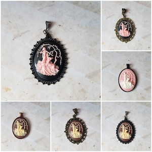 Cameo pendant, cameo necklace, Goddess cameo jewelry, Goddess pendant, Goddess Diana cameo, Goddess Diana cameo pendant, Diana the huntress