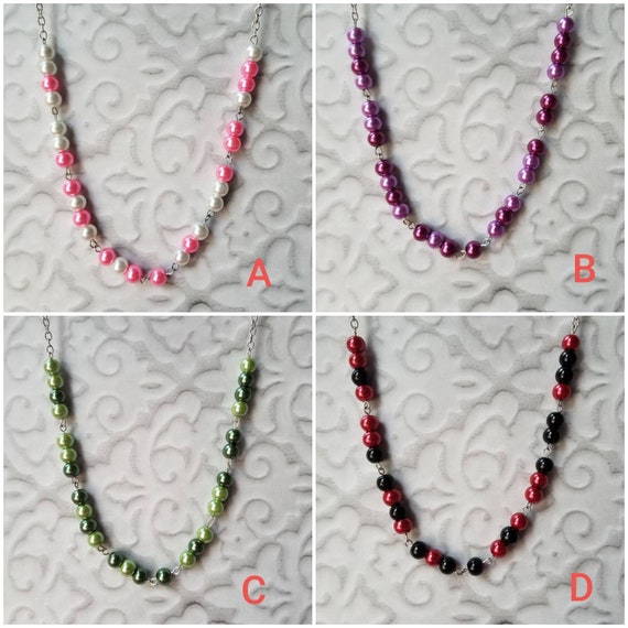 F... TRUMP necklace, Screw Trump Morse code necklace, Morse code necklace, silver tone, glass beads, Anti-Trump jewelry