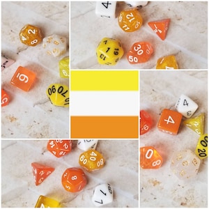 Dés Maverique flag 16mm dnd, choisi à la main, ensemble de dés de jeu polyédriques, jeu de dés DnD, dés RPG, dés LGBTQ