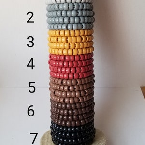 Individual friendship bracelets, Swiftie Eras colors, solid color bracelets, no words, stretchy elastic