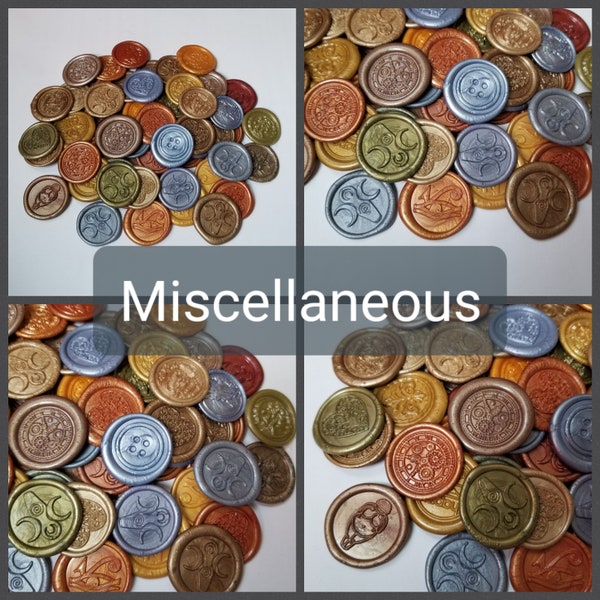 Wax seal DND coins, Miscellaneous wax seals, Dnd coins, Dnd counters, Dnd props, handmade wax seals, RPG game coins, unique gift idea