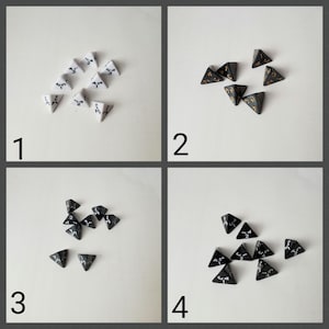 Individual d4 die, ONE single d4 dnd die, polyhedral gaming dice, DnD dice, RPG dice, D and D dice, spare dice, spare d4 dice,  extra d4 die