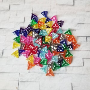 Individual extra 10mm d4 dnd die, mini  translucent d4 dice, mini polyhedral dice, DnD dice, D and D dice, 10mm d4s for healing potions