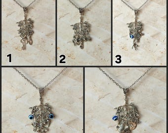Collar inspirado en Cimaruta, collar Cimaruta, amuleto de brujas italianas, joyería de mal de ojo, joyería de Streagheria, amuleto de magia popular,